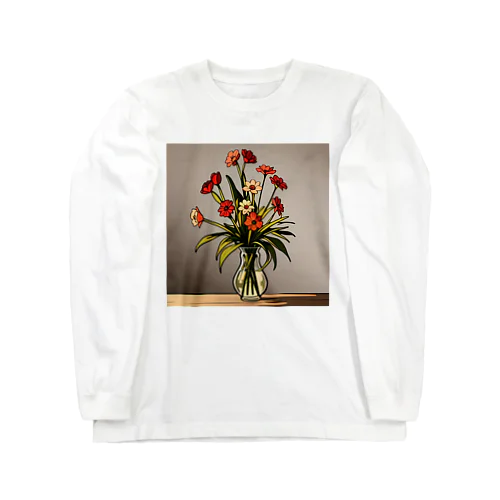 花瓶と花 Long Sleeve T-Shirt