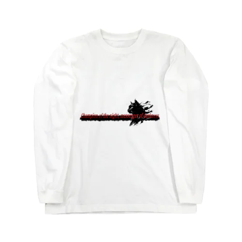 墨絵「クロネコ」 Long Sleeve T-Shirt