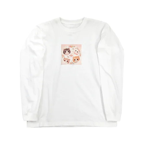 かわいい子猫たちに見つめられて Long Sleeve T-Shirt