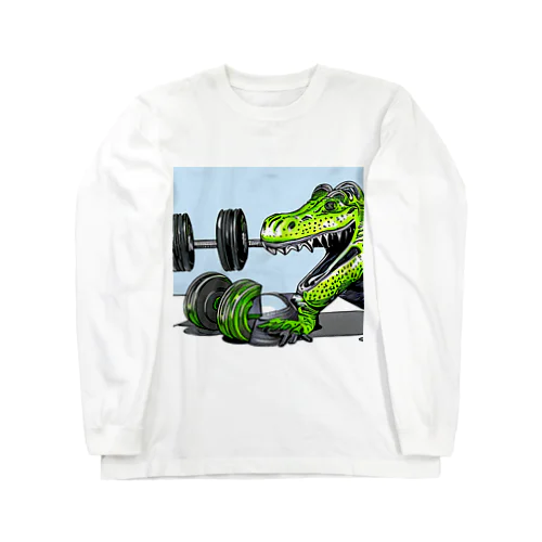 ワニのトレーニング Long Sleeve T-Shirt