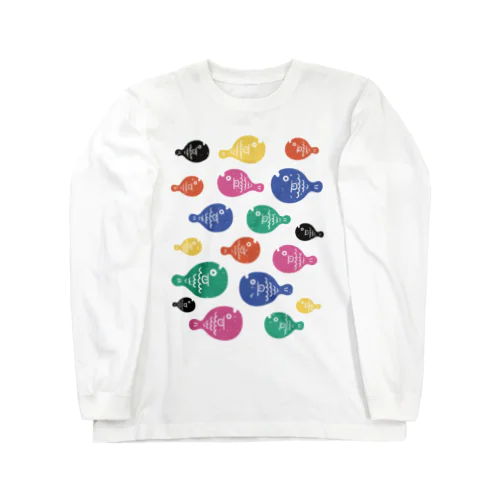 お魚さんが大渋滞 Long Sleeve T-Shirt