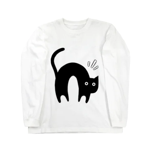 黒猫５ ロングスリーブTシャツ