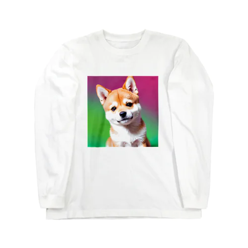 キュルルン顔の柴犬さん Long Sleeve T-Shirt