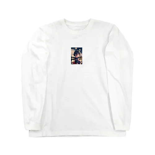 浴衣の可愛い女の子 Long Sleeve T-Shirt