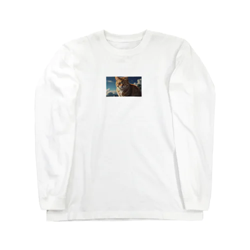 こちらを見つめる猫 Long Sleeve T-Shirt