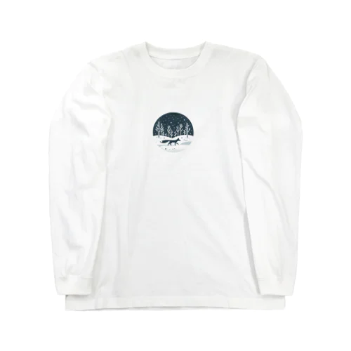 雪原の狐独 Long Sleeve T-Shirt