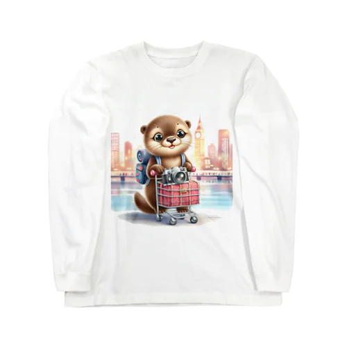 世界を旅するカワウソくん Long Sleeve T-Shirt