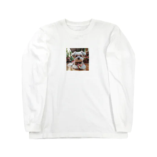 考えるワンちゃんーはいポーズ Long Sleeve T-Shirt