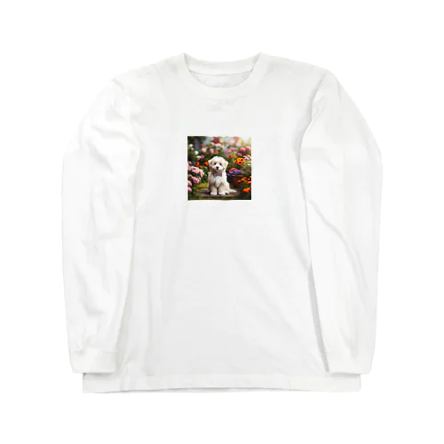 はなを見るわんちゃんー Long Sleeve T-Shirt