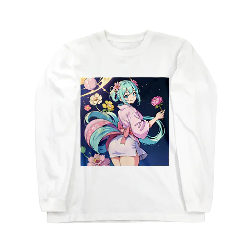 魔法浴衣少女 ロングスリーブTシャツ