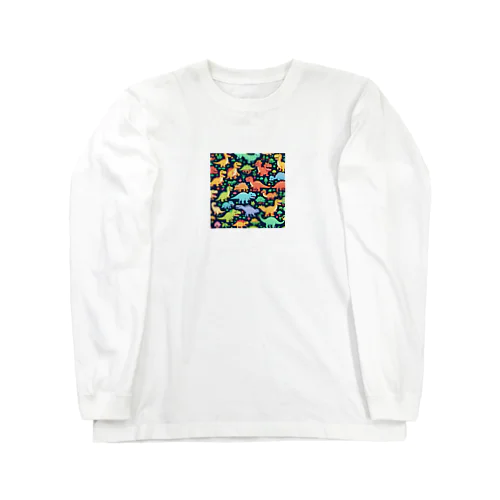 笑い転げているアパトサウルス Long Sleeve T-Shirt