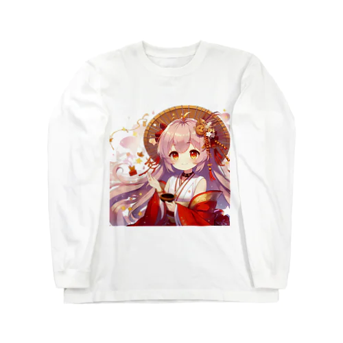 可愛い女の子の恵比寿 ロングスリーブTシャツ