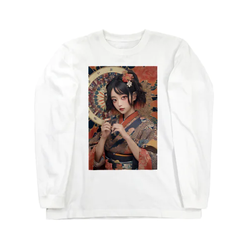 浮世絵風美女 Long Sleeve T-Shirt