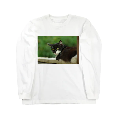 振り向くネコ Long Sleeve T-Shirt