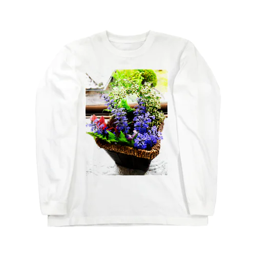 GARDEN FLOWER BASKET ロングスリーブTシャツ