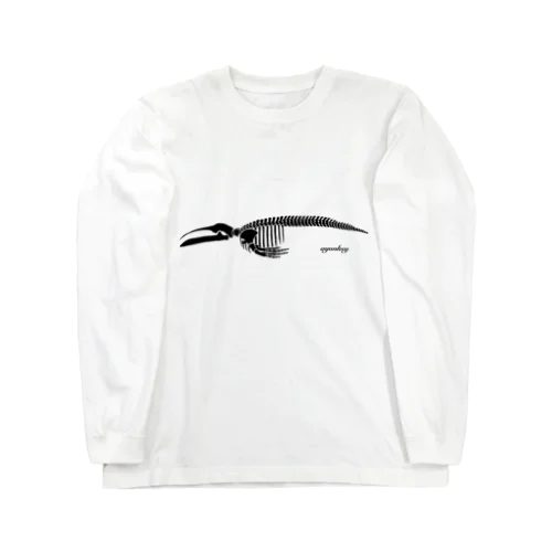 シロナガスクジラ標本 Long Sleeve T-Shirt