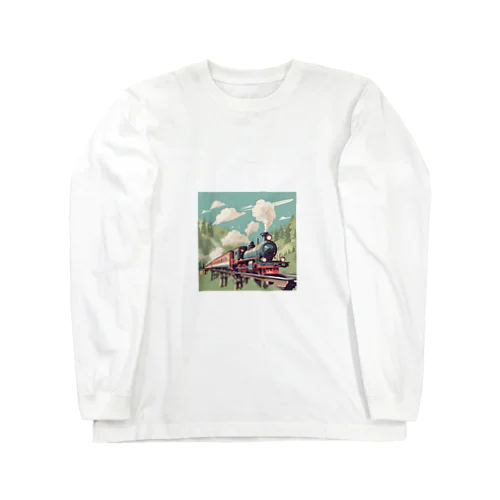 可愛い機関車 Long Sleeve T-Shirt