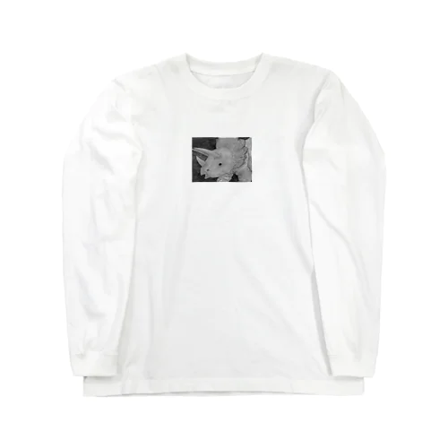 トリケラトプス　モノクロ Long Sleeve T-Shirt