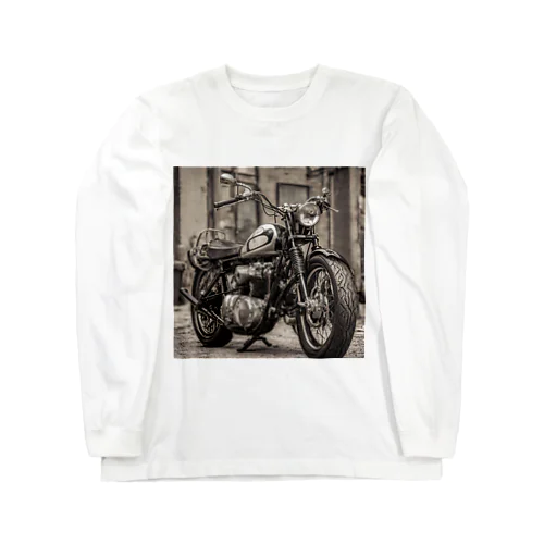 ヴィンテージオートバイの美学 Long Sleeve T-Shirt