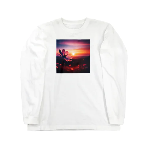 儚い夕焼けコスモス Long Sleeve T-Shirt