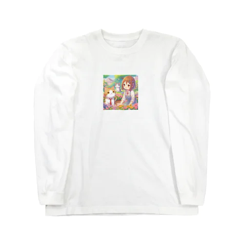 猫父さんと私 Long Sleeve T-Shirt