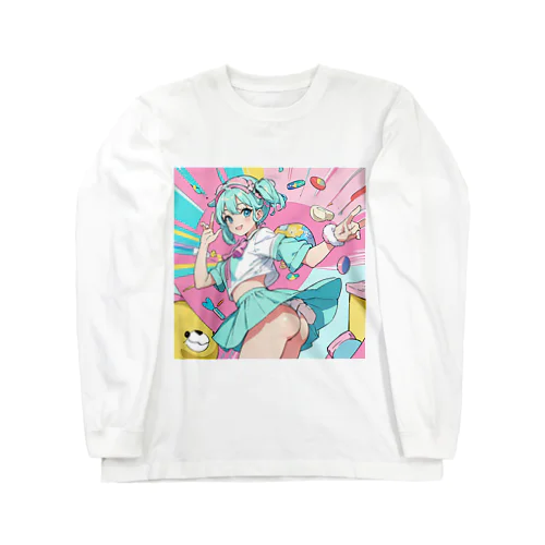 魔法スイーツ少女 ロングスリーブTシャツ