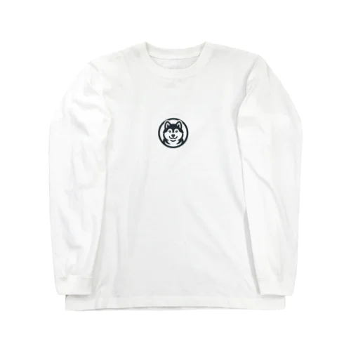 ブラックシバのキュートなロゴマーク Long Sleeve T-Shirt