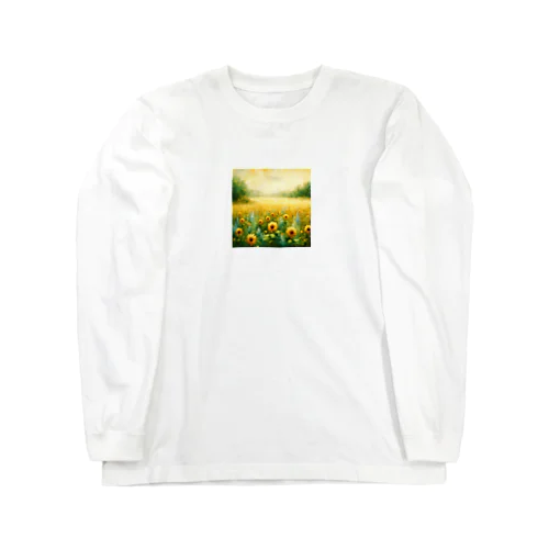 ヒマワリ、一面 Long Sleeve T-Shirt