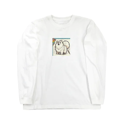 絵を描きたいワンチャン Long Sleeve T-Shirt