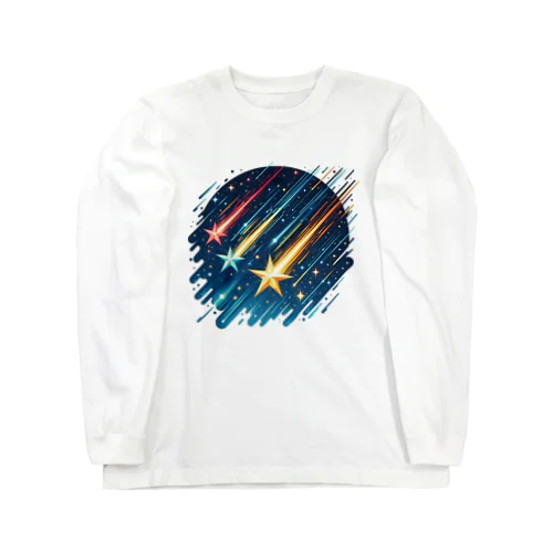 3つの流れ星 ロングスリーブTシャツ