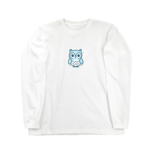 可愛いフクロウのキャラクターグッズです Long Sleeve T-Shirt