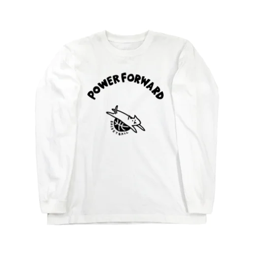 バスケットボール　パワーフォワードなネコ Long Sleeve T-Shirt