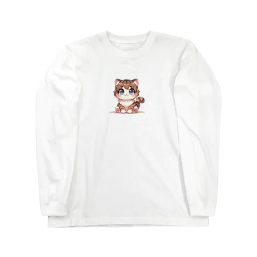 虎縞ねこ ロングスリーブTシャツ