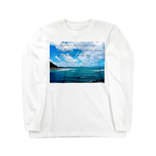 海と空 ロングスリーブTシャツ