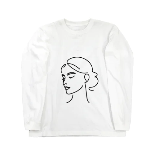 一筆書き風景アート6 Long Sleeve T-Shirt