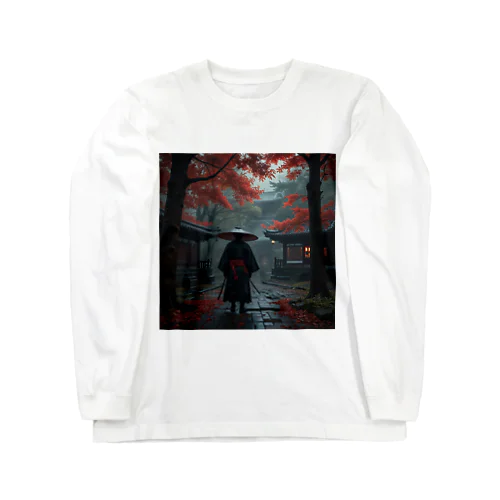 雨の中の侍 Long Sleeve T-Shirt