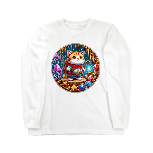 冒険のドワーフキャット Tシャツ - 子ども用 Long Sleeve T-Shirt