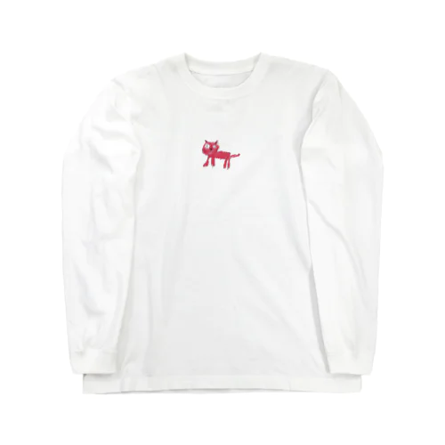 赤いねこ Long Sleeve T-Shirt