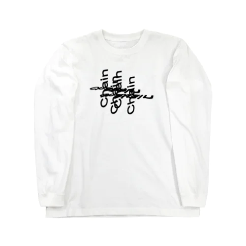 ChainバグTシャツB（黒プリント） Long Sleeve T-Shirt