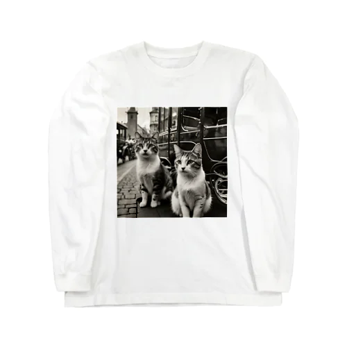 ねこと馬車 Long Sleeve T-Shirt