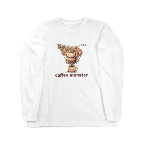 coffee monster Bourbon ロングスリーブTシャツ