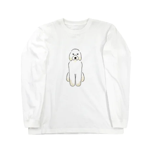 おすわりのゴールデンドゥードル Long Sleeve T-Shirt