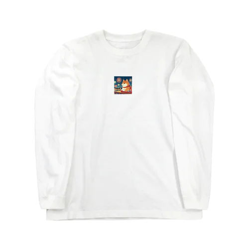 花火と犬 Long Sleeve T-Shirt