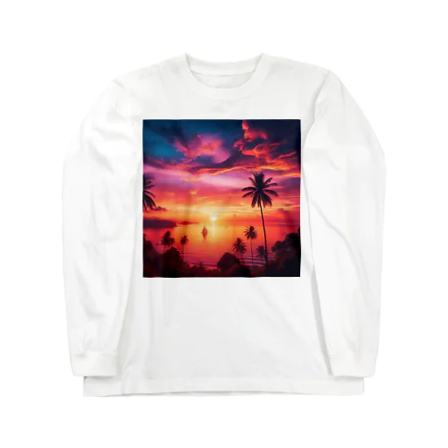 「美しい夕焼け」グッズ Long Sleeve T-Shirt