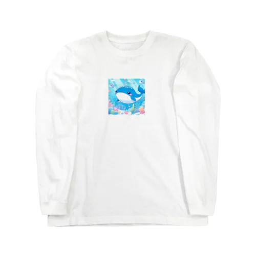 愛らしいクジラさん癒しグッズ Long Sleeve T-Shirt