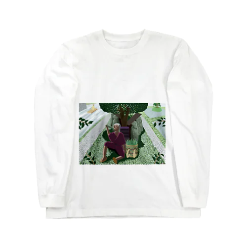 百姓と地蔵 Long Sleeve T-Shirt