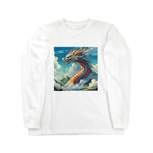 龍神雲 롱 슬리브 티셔츠