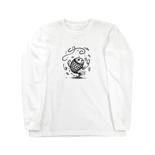 ダンスしまくる魚 Long Sleeve T-Shirt