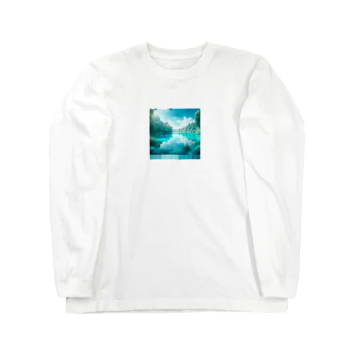  Almost Transparent Blue. Long Sleeve T-Shirt