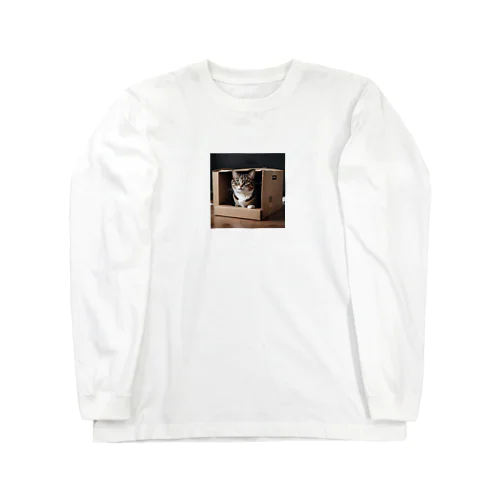 ダンボール猫 Long Sleeve T-Shirt